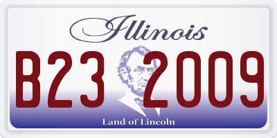 IL license plate B232009