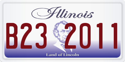 IL license plate B232011