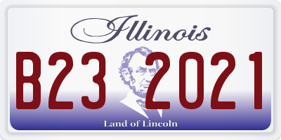 IL license plate B232021