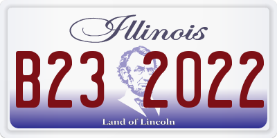 IL license plate B232022