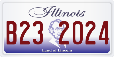 IL license plate B232024