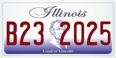 IL license plate B232025