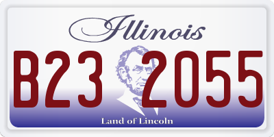 IL license plate B232055