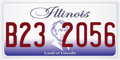 IL license plate B232056