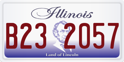 IL license plate B232057