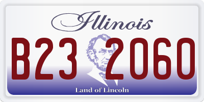 IL license plate B232060
