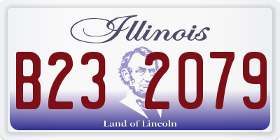 IL license plate B232079