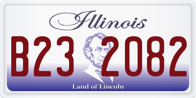 IL license plate B232082