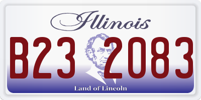 IL license plate B232083