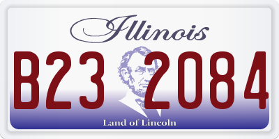 IL license plate B232084