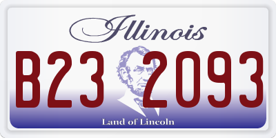 IL license plate B232093