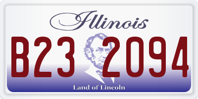 IL license plate B232094