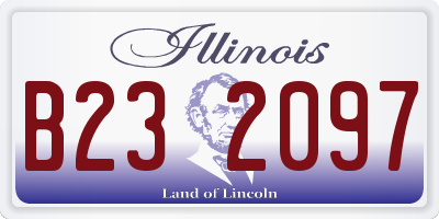 IL license plate B232097