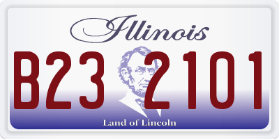 IL license plate B232101