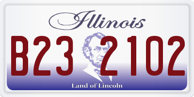 IL license plate B232102