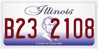 IL license plate B232108