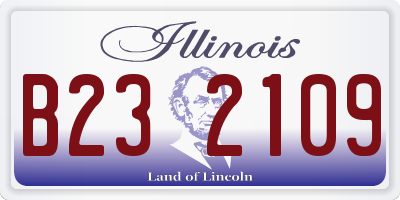 IL license plate B232109
