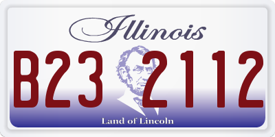 IL license plate B232112