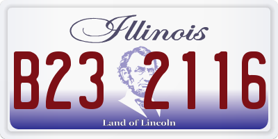 IL license plate B232116