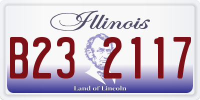 IL license plate B232117