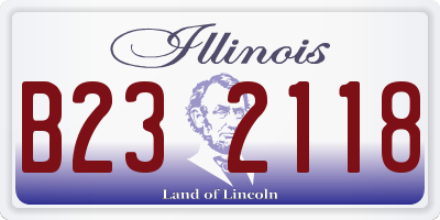 IL license plate B232118