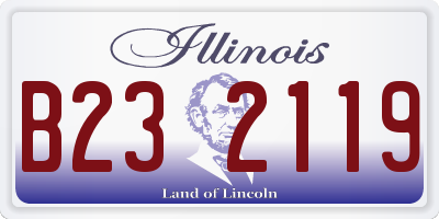 IL license plate B232119