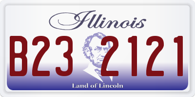 IL license plate B232121