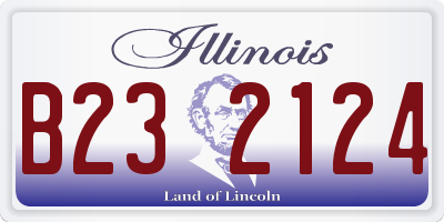 IL license plate B232124