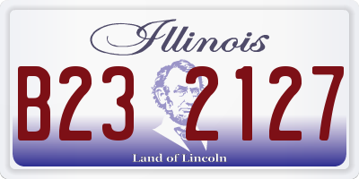 IL license plate B232127