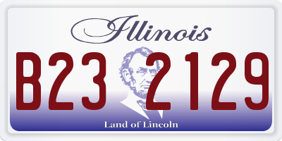 IL license plate B232129