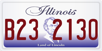 IL license plate B232130