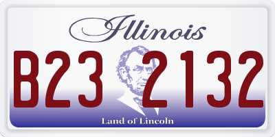 IL license plate B232132