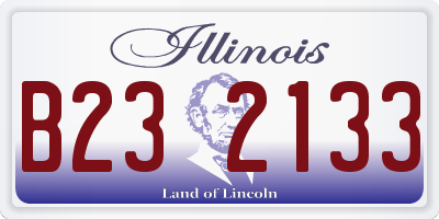 IL license plate B232133