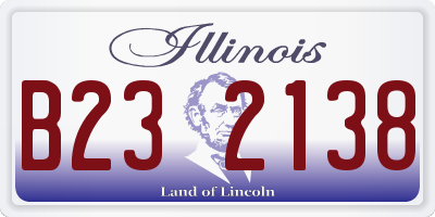 IL license plate B232138