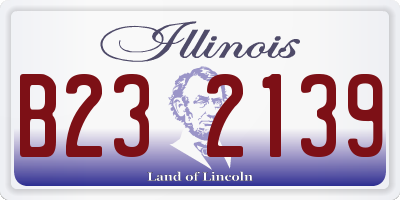IL license plate B232139