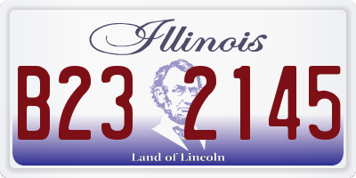 IL license plate B232145