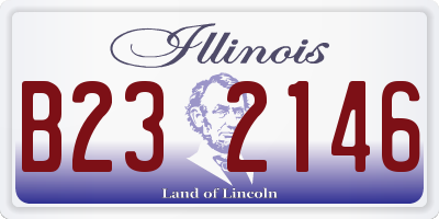 IL license plate B232146