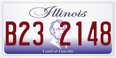 IL license plate B232148
