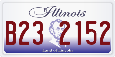 IL license plate B232152