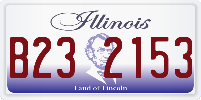 IL license plate B232153
