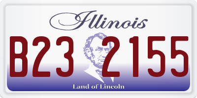 IL license plate B232155