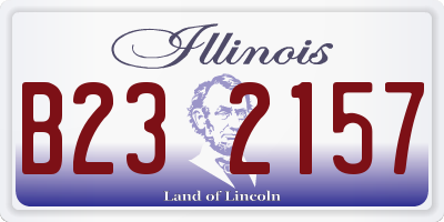 IL license plate B232157