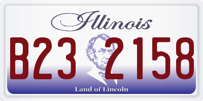 IL license plate B232158