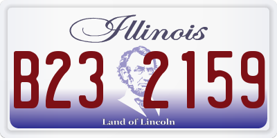 IL license plate B232159
