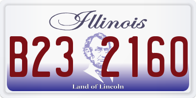 IL license plate B232160