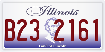 IL license plate B232161