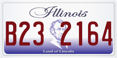 IL license plate B232164