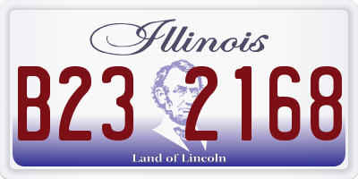 IL license plate B232168