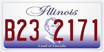 IL license plate B232171