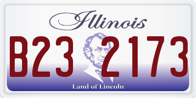 IL license plate B232173